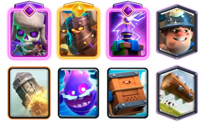 Mazo con el minero en Clash Royale