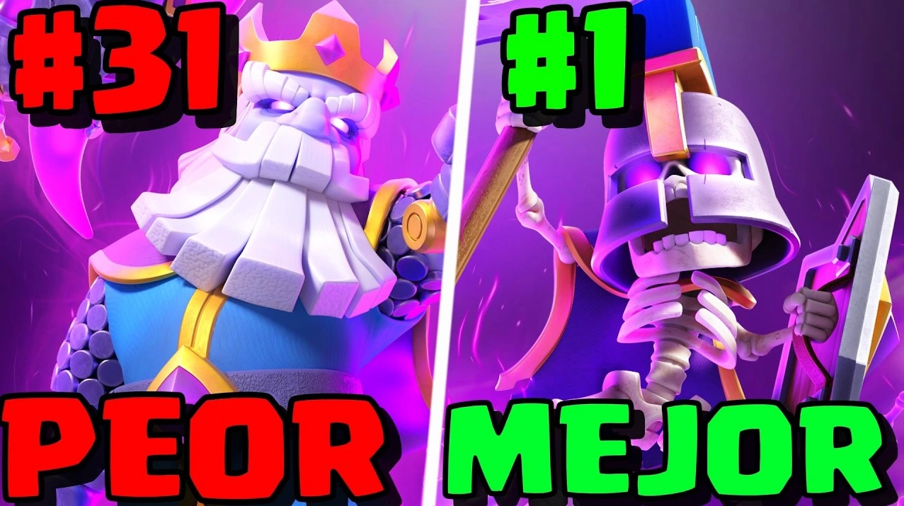 Mejor y peor evo en Clash Royale