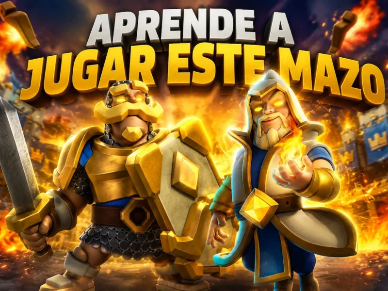 Mazo caballero heroe y mago de fuego heroe en Clash Royale